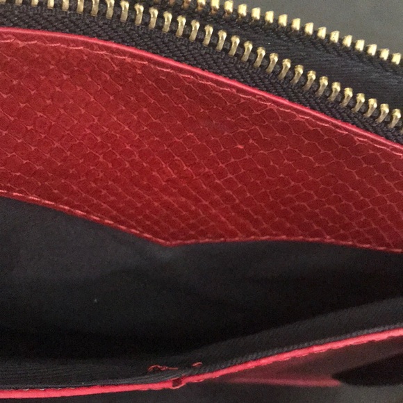 Punto Fibia leather python pouch wristlet NWT - Picture 7 of 8